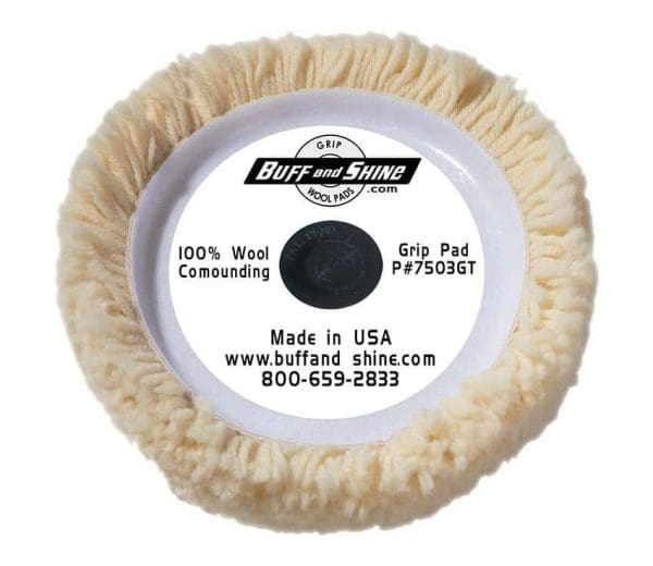 7503GT 100 % NATURAL WOOL 4 PLY TWIST COMPOUND PAD WITH TEE