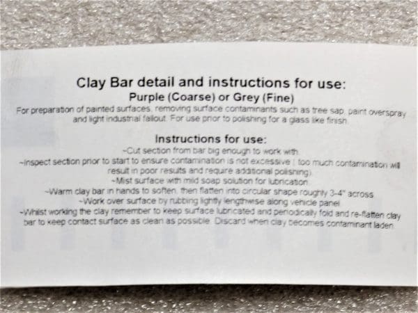 Labels for clay bars